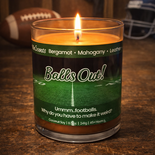 Balls Out Candle