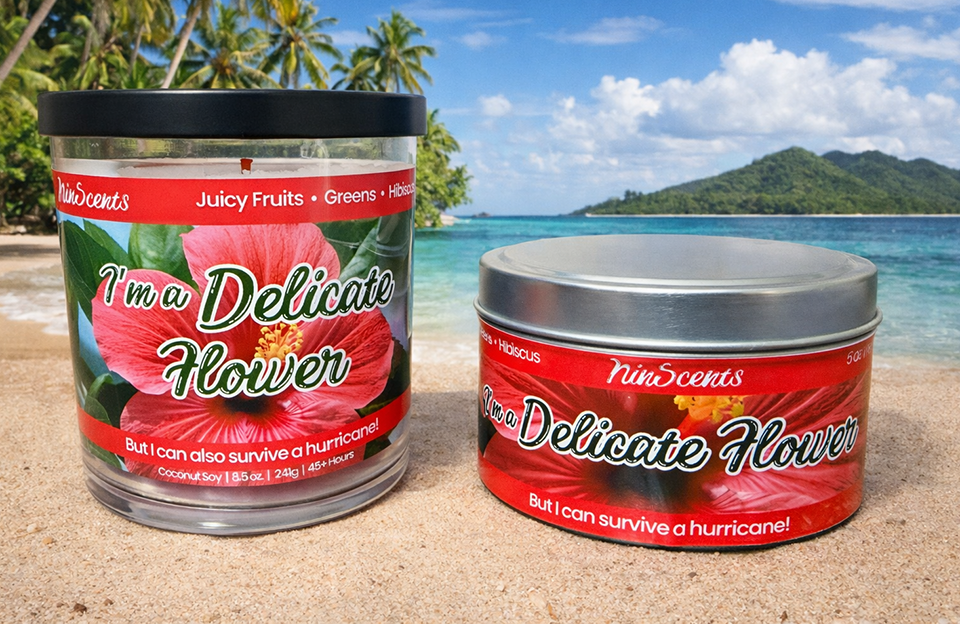 I'm a Delicate Flower Candle