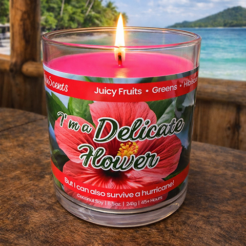 I'm a Delicate Flower Candle
