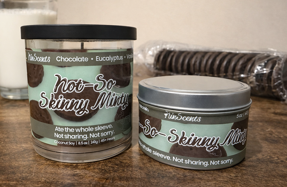 Not-So-Skinny Minty Candle
